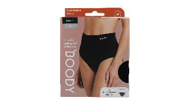 Boody Menstruatieondergoed Tailleslip Zwart Licht/Normaal Maat XL