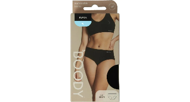 Boody Midi Heupslip Zwart XL