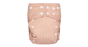 Bumbuns Easy Herbruikbare Luier Stripes Apricot Drukknopen