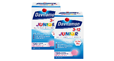Davitamon Junior 3+ Kauw Vitamines Framboos