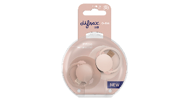 Difrax LOVI Prime Pacifier 0-6 Months - Nude/Blush
