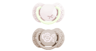 Difrax LOVI Pacifier Dynamic Newborn Baby Shower Girl - Fopspeen