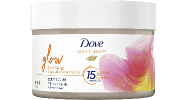 Dove Bath Therapy Bodyscrub Glow Blood Orange & Spiced Rhubarb Scent