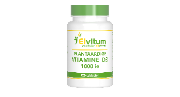 Elvitum Vitamine D3 1000 IE Plantaardig Tabletten