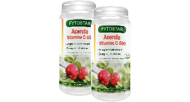 Fytostar Acerola C-500 Vitamine C Kauwtabletten - Duoverpakking