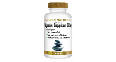 Golden Naturals Magnesium Bisglynaat 250mg Capsules
