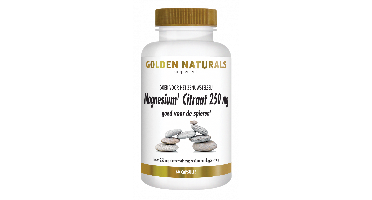 Golden Naturals Magnesium Citraat 250mg Capsules