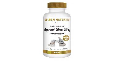 Golden Naturals Magnesium Citraat 250mg Capsules