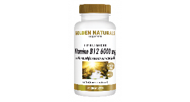 Golden Naturals Vitamine B12 6000mcg Zuigtabletten