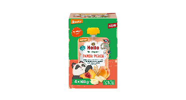 Holle Knijpfruit Panda Peach Multipack Bio