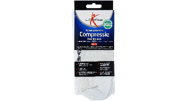 Lucovitaal Koper Geweven Compressie Steunkousen Wit 36-41