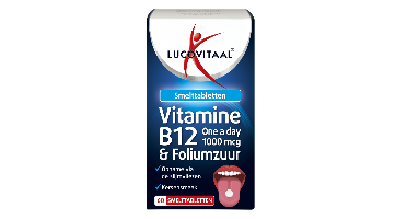 Lucovitaal Vitamine B12 & Foliumzuur Smelttabletten