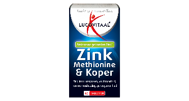 Lucovitaal Zink Methionine & Koper Tabletten