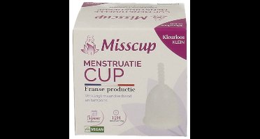 Misscup Menstruatie Cup Klein Kleurloos