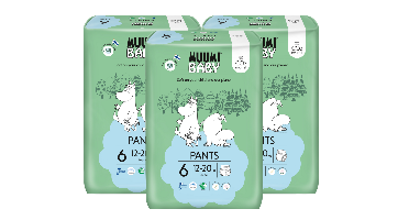 Moomin Baby Ecologische Luierbroekjes 6 Junior Voordeelverpakking