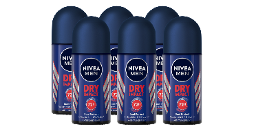Nivea Men Dry Impact Roll-on Voordeelverpakking
