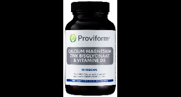 Proviform Calcium Magnesium Zink Bisglycinaat & D3 Vegicaps