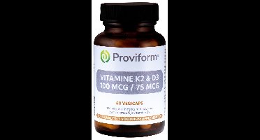 Proviform Vitamine K2 100 mcg & D3 75 mcg Capsules