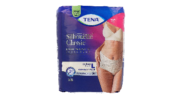 TENA Silhouette Classic High Waist Underwear Crème 44-54 L Plus