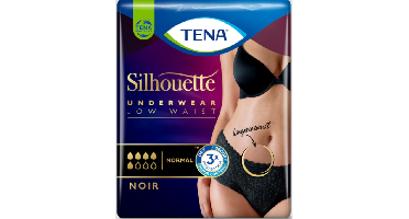 TENA Silhouette Underwear Low Waist Normal Noir L