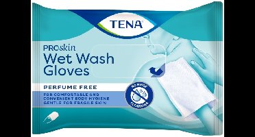 TENA Wet Wash Glove Perfume Free