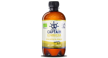 The GUTsy Captain Kombucha Pineapple & Peach