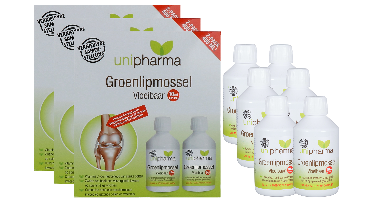 Unipharma Groenlipmossel Vloeibaar Duo-verpakking