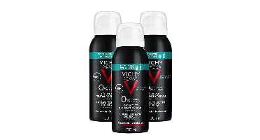Vichy Homme Deodorant Spray 48u Compressed voor mannen Voordeelverpakking