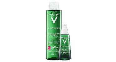 Vichy Normaderm Reinigingslotion + Acne-Prone Skin Dagcrème Combi Set