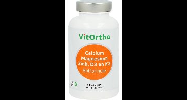 VitOrtho Calcium Magnesium Zink, D3 en K2 Tabletten
