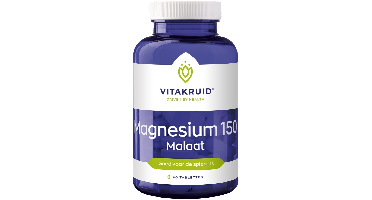 Vitakruid Magnesium 150 Malaat met Vitamine B6 (P-5-P) 90