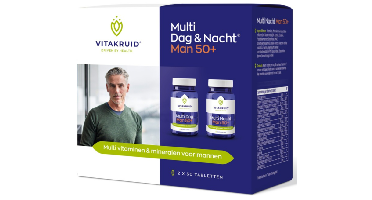 Vitakruid Multi Dag & Nacht Man 50+ 100% Vegan 2 x 30