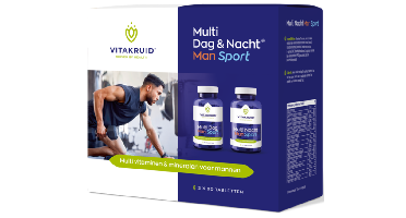 Vitakruid Multi Dag & Nacht Man Sport 100% Vegan 2 x 90
