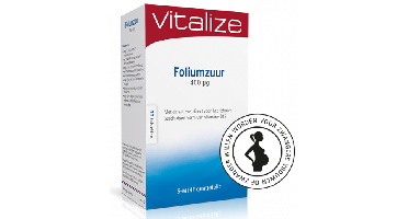 Vitalize Foliumzuur 400mcg Tabletten