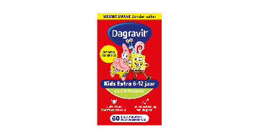 Dagravit Kids Extra 6-12 jaar Multivitaminen Kauwtabletten