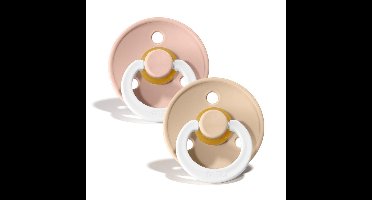 BIBS Glow Fopspeen 0-6 Maanden Vanilla/Blush