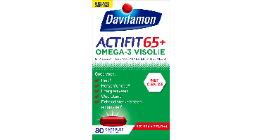 Davitamon Actifit 65+ Omega-3 Visolie Capsules