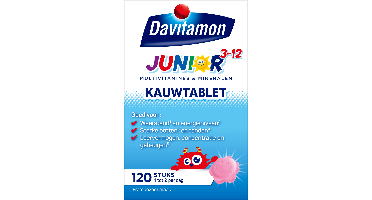 Davitamon Junior 3+ Kauw Vitamines Framboos