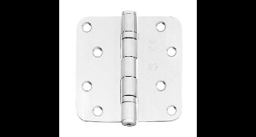 Intersteel Kogellagerscharnier afgerond 3.5" CE (EN1935: 2002) - RVS