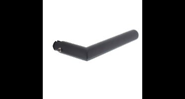 Intersteel Gatdeel deurkruk Jura Hoek 90° - RVS/mat zwart