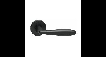 Intersteel Gatdeel rechts deurkruk Phobos op rozet - mat zwart