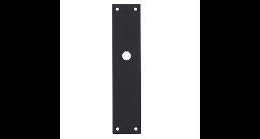 Intersteel renovatieschild rechthoekig 250x55x2mm blind - RVS/mat zwart