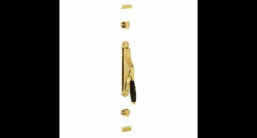 Intersteel pomp-espagnolet Ton 400 - messing ongelakt/ebbenhout