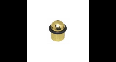 Intersteel Deurstop met ring - messing gelakt