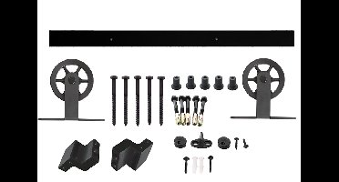 Intersteel Schuifdeursysteem Wheel Top - mat zwart