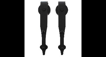 Intersteel Set van 2 hangrollen Classic 29cm - mat zwart