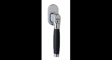 Intersteel Raamkruk draaikiep Ton 222 afsluitbaar op ovaal rozet - chroom