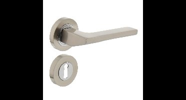 Intersteel Deurkruk Ben op rozet met sleutelrozetten - nikkel mat