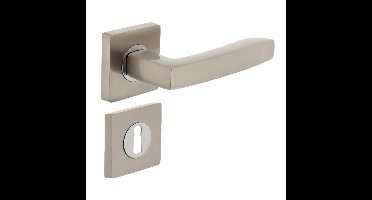 Intersteel Deurkruk Dean op vierkant rozet met sleutelrozetten - nikkel mat