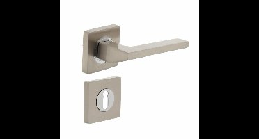 Intersteel Deurkruk Ben op vierkant rozet met sleutelrozetten - nikkel mat